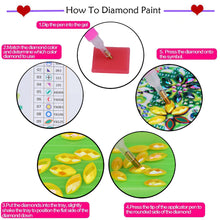Load image into Gallery viewer, 4pcs Partial Special Diamond Painting Set - Animals and flowers (30*30CM)