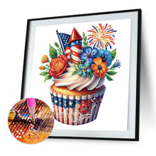 Load image into Gallery viewer, 4pcs Partial Special Diamond Painting Set - Independence Day cake (30*30CM)