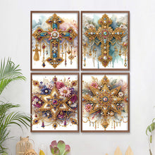 Load image into Gallery viewer, 4pcs Partial Special Diamond Painting Set - Cross and corner stars (30*40CM)
