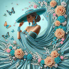 Load image into Gallery viewer, 4pcs Partial Special Diamond Painting Set - Lady (30*30CM)