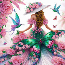 Load image into Gallery viewer, 4pcs Partial Special Diamond Painting Set - Lady (30*30CM)