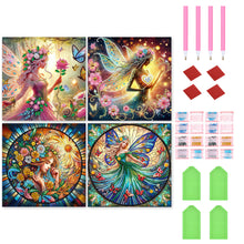 Load image into Gallery viewer, 4pcs Partial Special Diamond Painting Set - Elf girl (30*30CM)