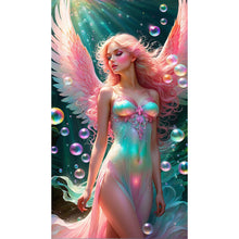 Load image into Gallery viewer, Diamond Painting - Full Round - Pink wing girl (40*70CM)