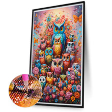 Load image into Gallery viewer, Diamond Painting - Full Round - Owl (40*70CM)
