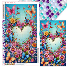 Load image into Gallery viewer, Diamond Painting - Full Round - Flower butterfly and hummingbird (40*70CM)