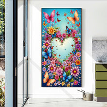 Load image into Gallery viewer, Diamond Painting - Full Round - Flower butterfly and hummingbird (40*70CM)