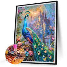 Load image into Gallery viewer, Diamond Painting - Full Round - Peacock and castle (50*60CM)