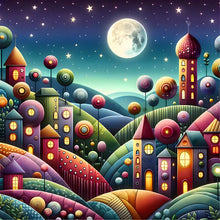 Load image into Gallery viewer, Diamond Painting - Full Round - Colorful house (30*30CM)