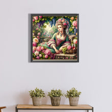 Load image into Gallery viewer, Diamond Painting - Full Round - Rococo girl (40*40CM)