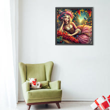 Load image into Gallery viewer, Diamond Painting - Full Round - Girl under grapes (40*40CM)
