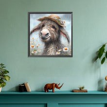 Load image into Gallery viewer, Diamond Painting - Full Round - Garden donkey (30*30CM)