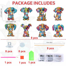 Load image into Gallery viewer, Cartoon Colorful Dog Garden Stake Animal Diamond Art Craft Kits Craft Supplies
