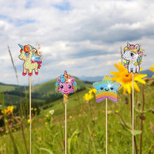 Load image into Gallery viewer, Cartoon Horse Garden Stake Animal Diamond Art Craft Kits Craft Supplies