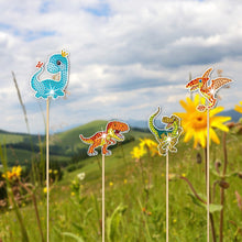 Load image into Gallery viewer, Cartoon Dinosaur Garden Stake Animal Diamond Art Craft Kits Craft Supplies