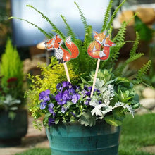 Load image into Gallery viewer, Cartoon Fox Garden Stake Animal Diamond Painting Art Craft Kits Craft Supplies