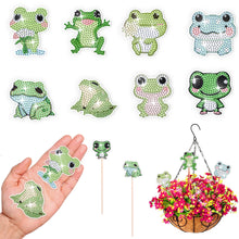 Load image into Gallery viewer, Cartoon Frog Garden Stake Animal Diamond Painting Art Craft Kits Craft Supplies