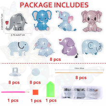Load image into Gallery viewer, Cartoon Elephant Garden Stake Animal Diamond Art Craft Kits Craft Supplies