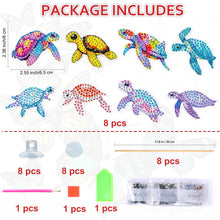 Load image into Gallery viewer, Cartoon Turtle Garden Stake Animal Diamond Art Craft Kits Craft Supplies