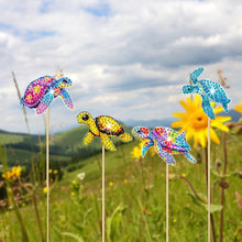 Load image into Gallery viewer, Cartoon Turtle Garden Stake Animal Diamond Art Craft Kits Craft Supplies