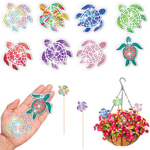 Load image into Gallery viewer, Cartoon Tortoise Garden Stake Animal Diamond Art Craft Kits Craft Supplies