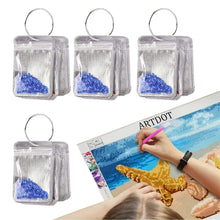 Load image into Gallery viewer, 200Pcs DIY Square Round Drill Bead Rhinestone Bag Diamond Painting Accessories