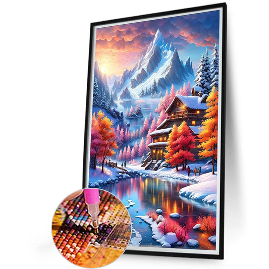 Diamond Painting - Full Round - Outdoor house (40*60CM)