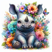 Load image into Gallery viewer, AB Diamond Painting - Full Square - rhino (40*40CM)