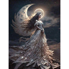 Load image into Gallery viewer, 3pcs Round Diamond Painting Set - Fairy under the moonlight (30*40CM)