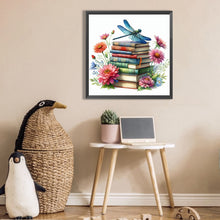 Load image into Gallery viewer, AB Diamond Painting - Full Square - dragonfly on book (30*30CM)