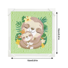 Load image into Gallery viewer, Diamond Painting - Full Crystal - Simple children's painting sloth (15*15CM)