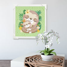 Load image into Gallery viewer, Diamond Painting - Full Crystal - Simple children's painting sloth (15*15CM)