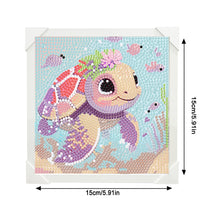 Load image into Gallery viewer, Diamond Painting - Full Crystal - Simple children's painting turtle (15*15CM)
