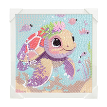 Load image into Gallery viewer, Diamond Painting - Full Crystal - Simple children's painting turtle (15*15CM)