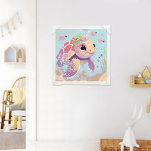 Load image into Gallery viewer, Diamond Painting - Full Crystal - Simple children's painting turtle (15*15CM)