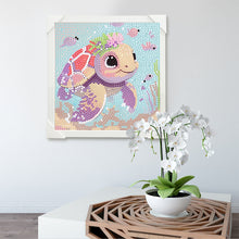 Load image into Gallery viewer, Diamond Painting - Full Crystal - Simple children's painting turtle (15*15CM)