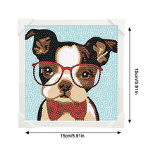 Load image into Gallery viewer, Diamond Painting - Full Crystal - Simple children's painting dog (15*15CM)