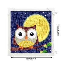 Load image into Gallery viewer, Diamond Painting - Full Crystal - Simple children's painting owl (15*15CM)