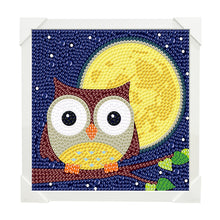 Load image into Gallery viewer, Diamond Painting - Full Crystal - Simple children's painting owl (15*15CM)