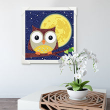 Load image into Gallery viewer, Diamond Painting - Full Crystal - Simple children's painting owl (15*15CM)