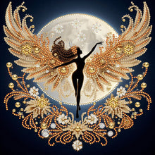 Load image into Gallery viewer, Diamond Painting - Partial Special Shaped - Gold foil fairy (30*30CM)
