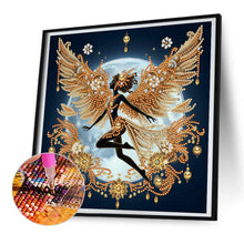 Load image into Gallery viewer, Diamond Painting - Partial Special Shaped - Gold foil fairy (30*30CM)