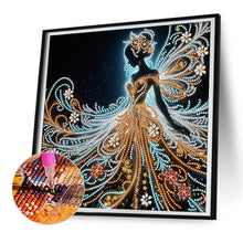 Load image into Gallery viewer, Diamond Painting - Partial Special Shaped - Gold foil fairy (30*30CM)