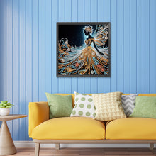 Load image into Gallery viewer, Diamond Painting - Partial Special Shaped - Gold foil fairy (30*30CM)