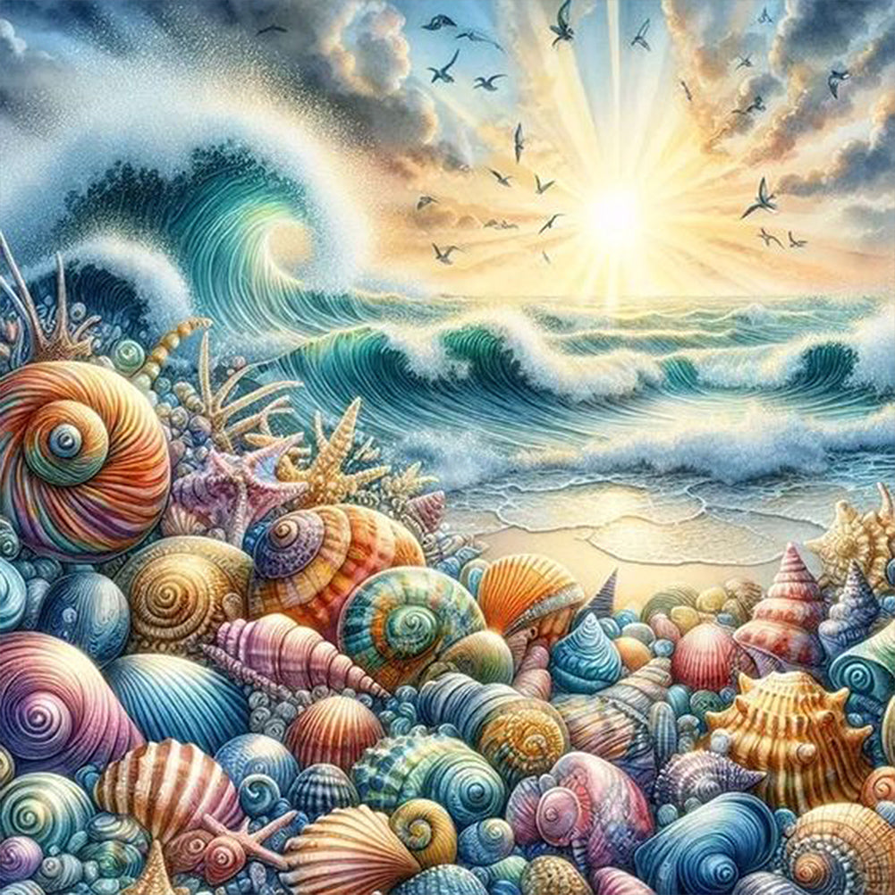 AB Diamond Painting - Full Square - seashell (40*40CM)