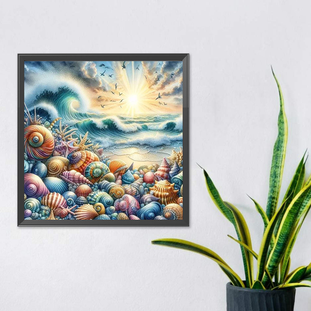 AB Diamond Painting - Full Square - seashell (40*40CM)