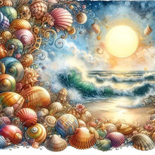 Load image into Gallery viewer, AB Diamond Painting - Full Square - seashell (40*40CM)