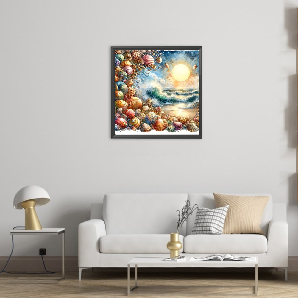 AB Diamond Painting - Full Square - seashell (40*40CM)