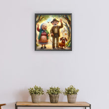 Load image into Gallery viewer, Diamond Painting - Full Round - Warm and funny grandpa and grandma (30*30CM)