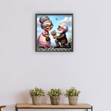 Load image into Gallery viewer, Diamond Painting - Full Round - Warm and funny grandpa and grandma (30*30CM)