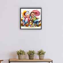 Load image into Gallery viewer, Diamond Painting - Full Round - Warm and funny grandpa and grandma (30*30CM)